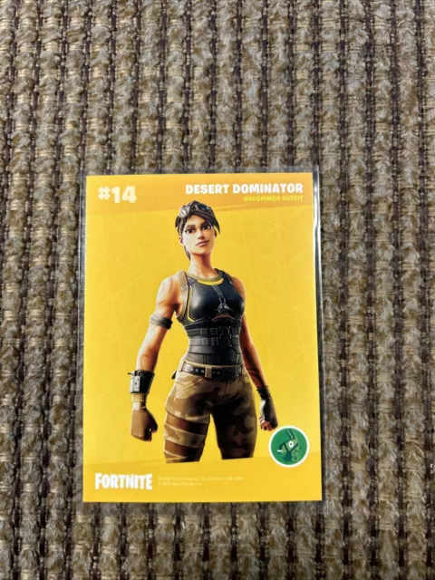 Fortnite Series 2 Uncommon Card 14 Desert Dominator HOLO USA 2020 Panini