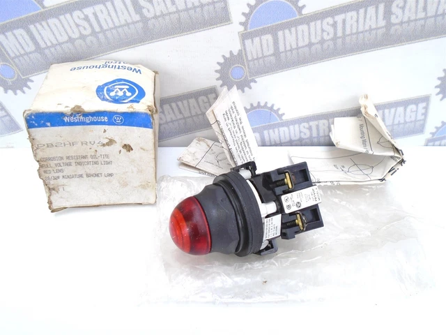 Westinghouse - PB2HFRV4- Complet Voltage Indiquant Lumière - Red Verres - ( Neuf