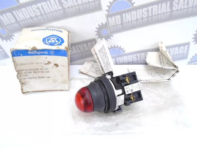 Westinghouse - PB2HFRV4- Full voltage Indicating Light - RED LENS - (NEW in BOX)