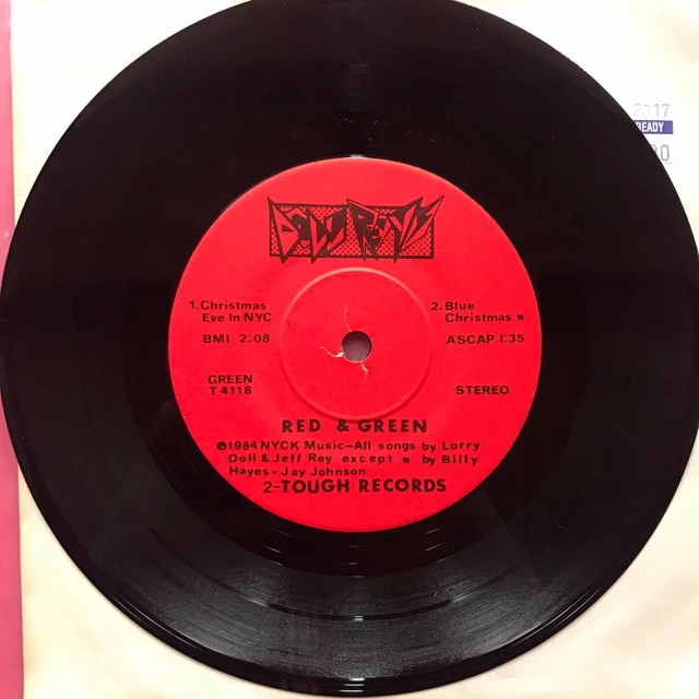 Doll Reys - Red & Green 7" EP punk nyc Tracks kbd christmas vinyl 1984 Xmas 45 x