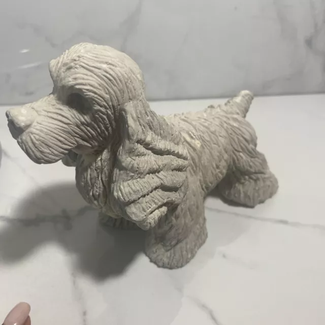 Cocker Spaniel Concrete Statue figurine garden decor, dog lovers Grave Marker