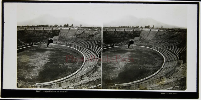Pompei Roma Italia Foto Ferrier Calzado Levy Vintage 8 , 5x17