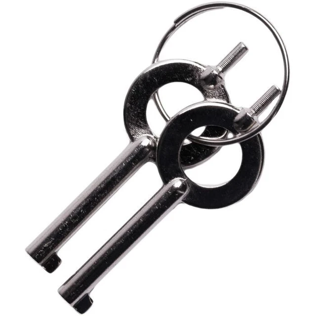 UZI KEY-PAIR Silver Key Set of 2 For Most Police Handcuffs