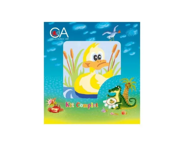 Kit de tapiz para niños de colección D'Art - Pato en las cañas