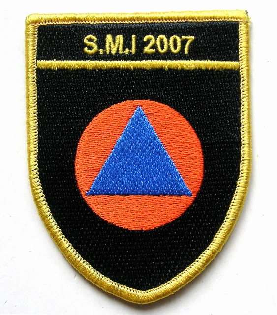 Insigne Tissu Patch Ecusson Sapeurs Pompiers Securite Civile S.m.i 2007 Obsolete