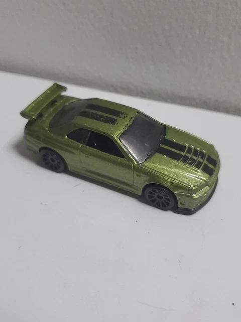Voiture Miniature Hot Wheels - Nissan Skyline GT-R R34 Verte - Édition 2019 45/250 - Neuf