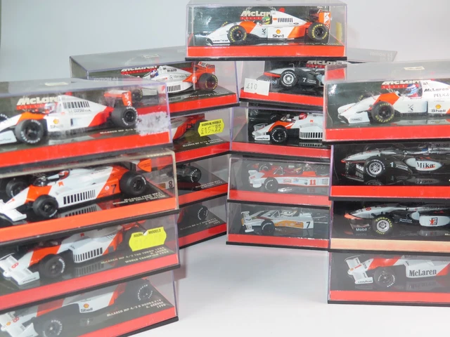 MINICHAMPS 1/43 Die Cast Mclaren F1 Formule Un Voitures 1970s/80s/90s Choix