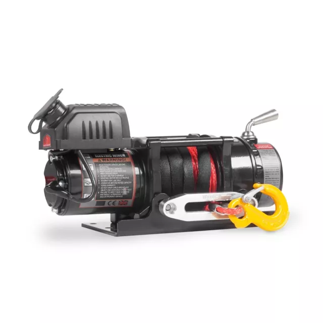 Warrior Ninja 4500lb 12v Electric Winch,Synthetic Rope,Utility,Trailer,Boat,New 2