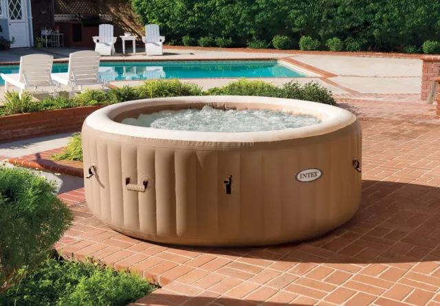 Intex Piscina Idromassaggio Pure SPA 4 Posti Bubble Massage 28476 196x71 cm con