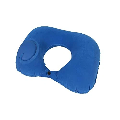 Inflatable Travel Pillow Press U-Shaped Neck Pillow Travel Pillow Airplane, T...