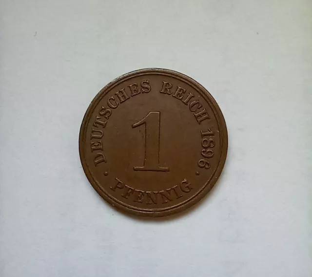 1 PFENNIG KAISERREICH 1896 g