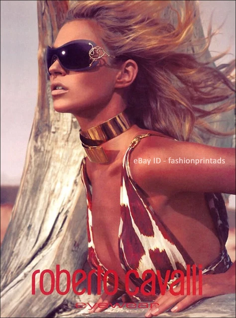 ROBERTO CAVALLI Eyewear 1-Page Magazine PRINT AD Spring 2006 KATE MOSS