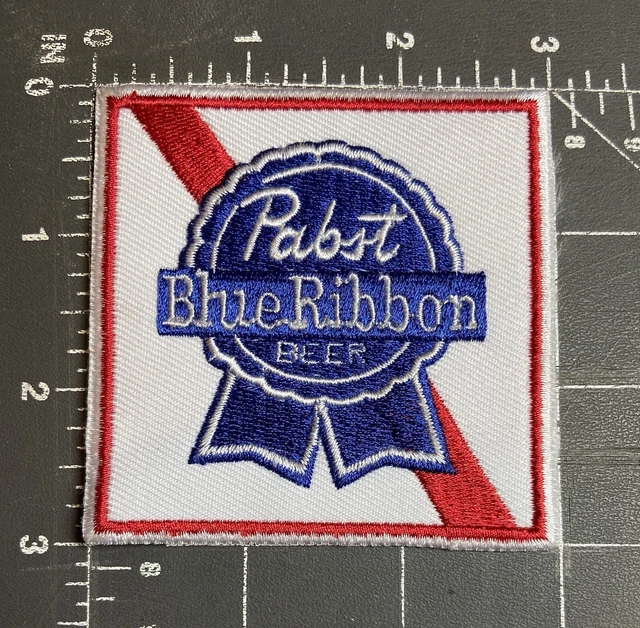 PABST BLUE RIBBON Beer Brand Logo Patch Badge Lager Brewing Company