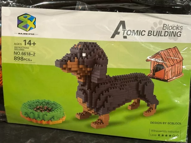  Dachshund Dog 3D Puzzle 2100 pcs Mini Blocks Animal