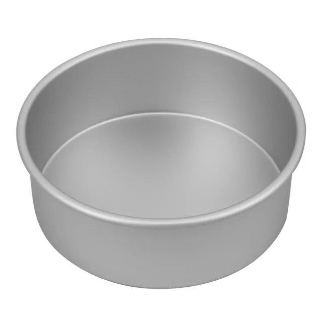 NEW Bakemaster Silver Anodised Round Cake Pan 20cm