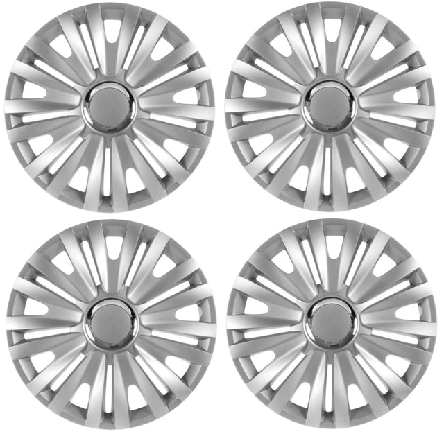 universal FULL SET 4x 15'' INCH Wheel trims Hub caps fits r15 silver not black