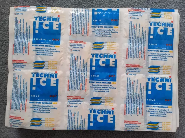 Techni Ice Heavy Duty Reusable Dry Ice/Gel Packs - 6 Packs - Australian Made