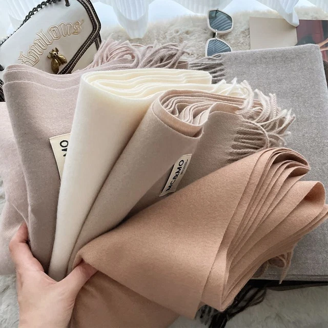 Bufanda De Invierno Para Mujer Chal De Lujo Con Borlas Para Mujer Pashmina