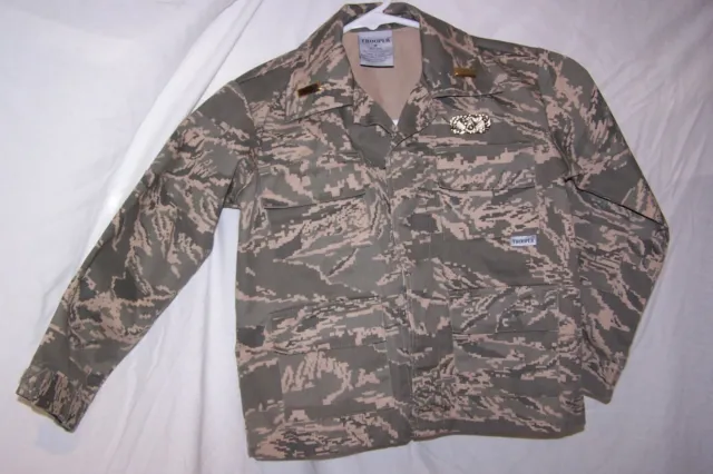 Boys Size 2 Camouflage Trooper Jacket Second Lieutenant Bars Halloween