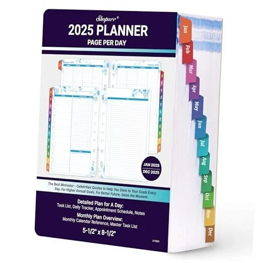 2025 PLANNER REFILLS - JAN - DEC 2025 Planner, Two Pages Per Day Daily ...