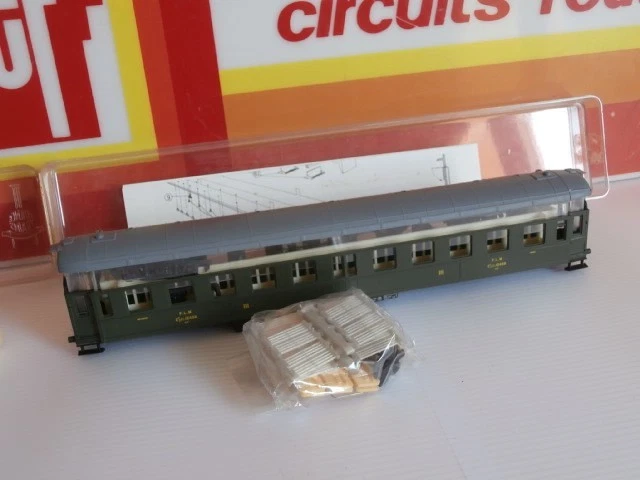 Kit Maquette REE Voiture Voyageurs BACALAN SNCF 3e Classe HO - Réf VB-232 - Vert