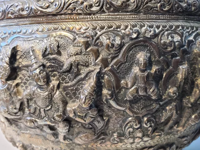 burmese silver bowl