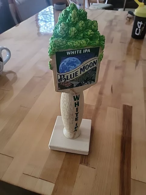 Rare Blue Moon Brewing Company White IPA - Beer Tap Handle Tall 11" In