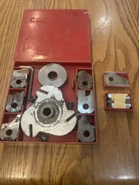 Craftsman 9-3200 Bench & Radial Arm Saw Molding Head Plus 2 Extra Sets Of Blades
