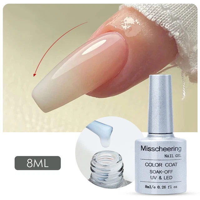 8 ml esmalte de uñas universal de leche hágalo usted mismo flor proteína de uñas gel pendiente blanco claro 3D