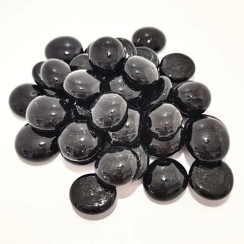 Glass Pebbles -Black