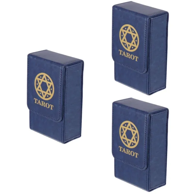 3 Pack Storage Box Tarot Cards Case Trinket Pocket Rectangle