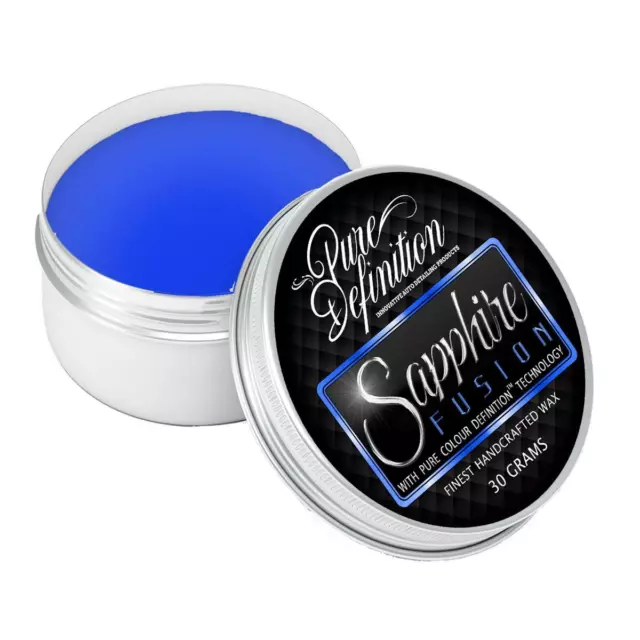 Blue Car Wax Sapphire Fusion High Gloss Finish Protective 30g Pure Definition