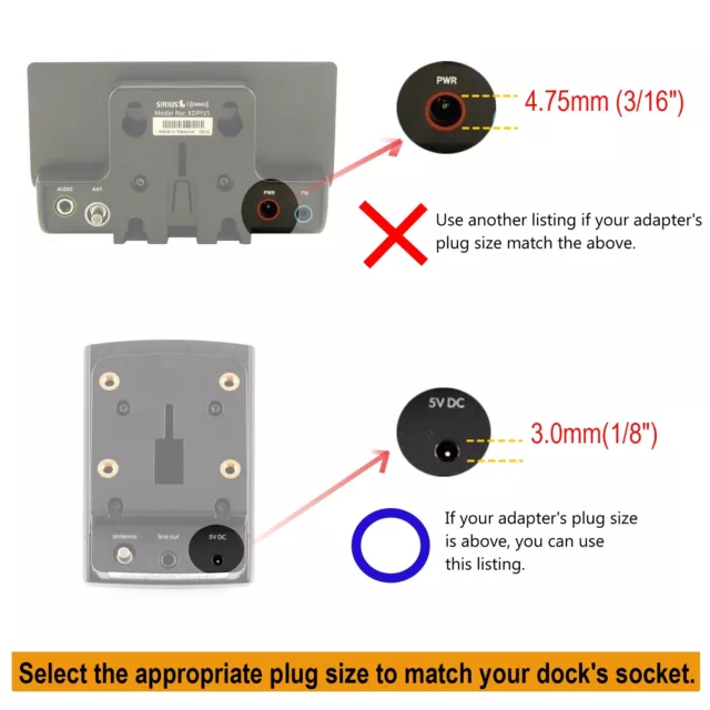 Auto Ladegerät Stromkabel Für Sirius Stratus Starmate 3 4 5 ST3TK1 ST4TK1 SV5 2