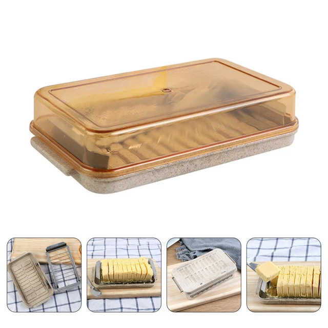 Scatola portaoggetti per burro contenitore trasparente cassetto posate