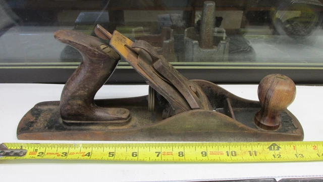 Old Stanley Bailey No. 5 Corrugated Bottom  Wood Plane
