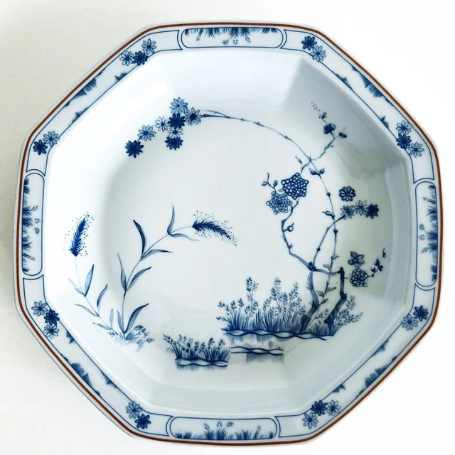 ASSIETTE CREUSE EN porcelaine de Limoges Signée Haviland Modèle Jardin