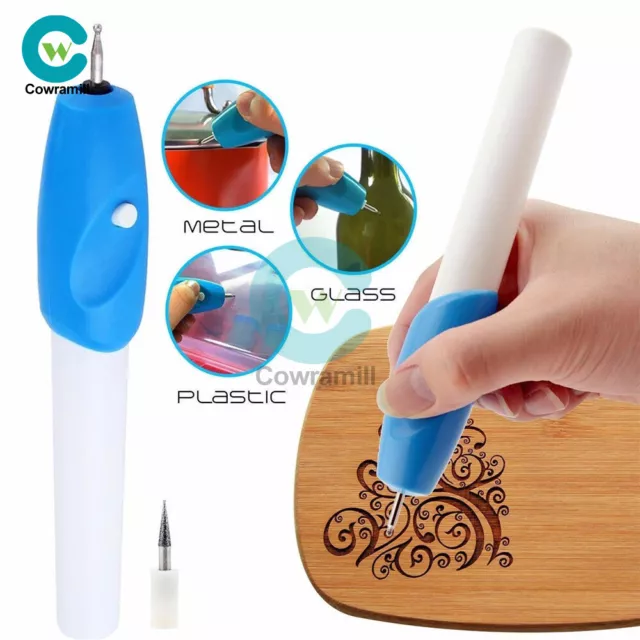 DIY Electric Engraving Pen Engraver Carve Tool Jewelry Metal Plastic Wood Steel