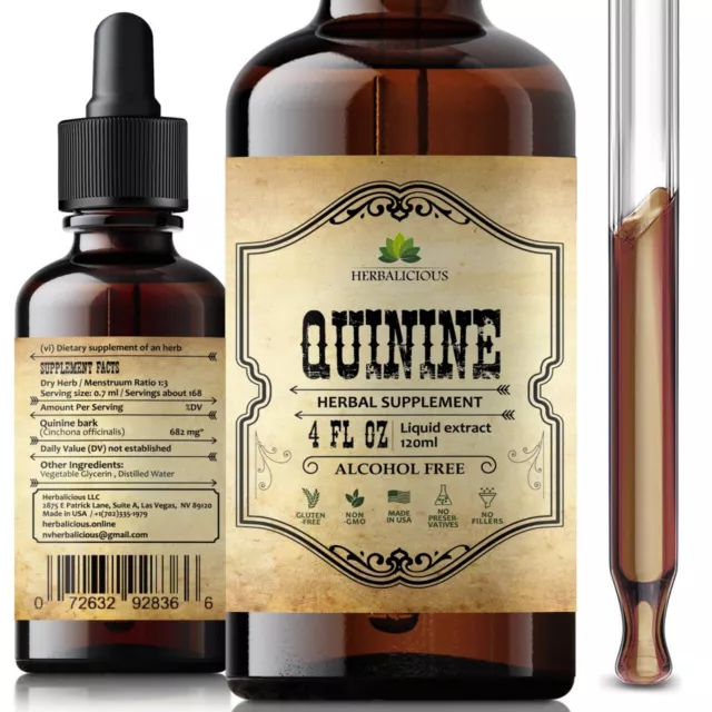 Quinine Liquid Extract 4oz - Cinchona Officinalis