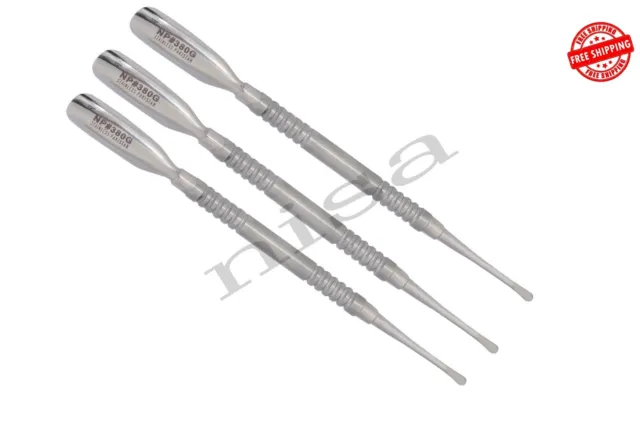 Stainless Steel Nail Art Manicure Cuticle Spoon Pusher Remover Tool Set New