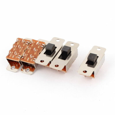 DPDT 6 broches Interrupteur Coulissant AC 250V 16A vers 125V 20A Noir 