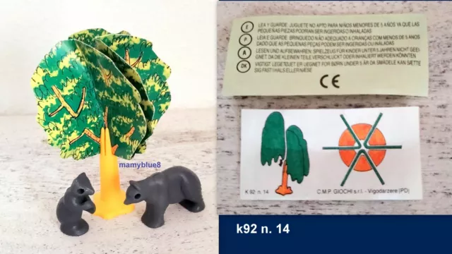 KINDER COMPONIBILI K 92 n. 14  FAMIGLIA ORSI + CARTINA