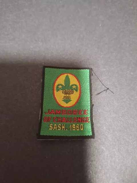 Scout Badge Canadian JAMBOREE OF CHALLENGE SASK 1960