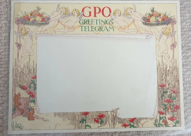 Blank Vintage Telegram Unused Mint condition