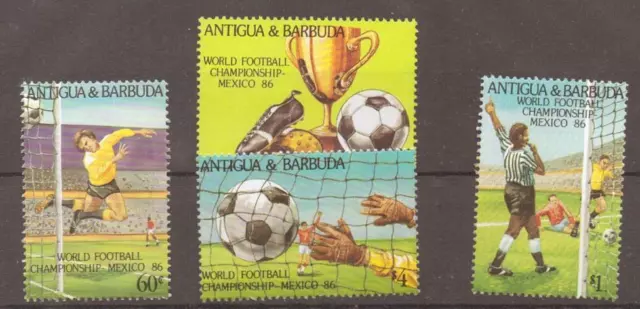 Antigua Sg995/8 1986 World Cup Mnh