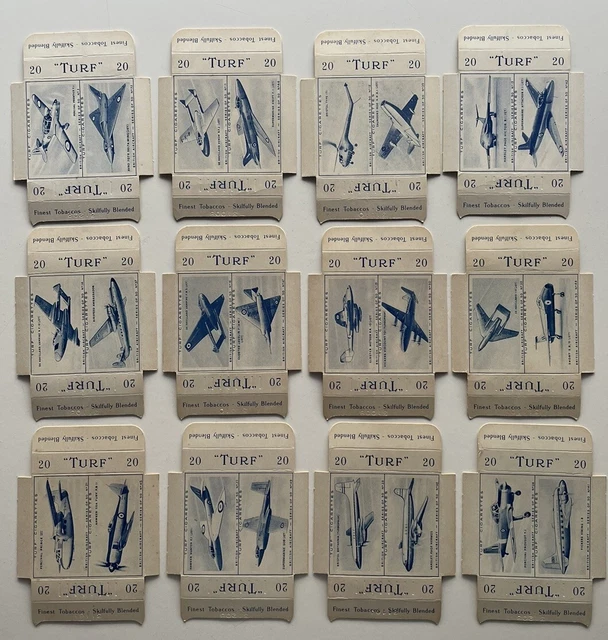 turf cigarette cards british aircraft VINTAGE CARRERAS TURF CIGARETTE CARDS British Aircraft SELECTION CHOOSE  £1.49