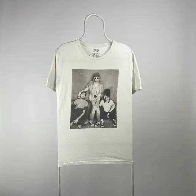 Nirvana T-shirt Kurt cobain band tee rock size Large