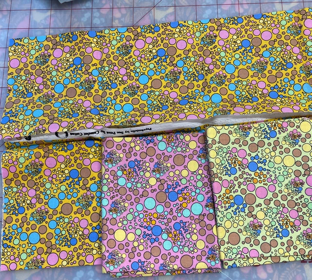 PSYCHEDELIC BY SUE PENN FOR CAMELOT FABRICS- 3 Fat Quarters