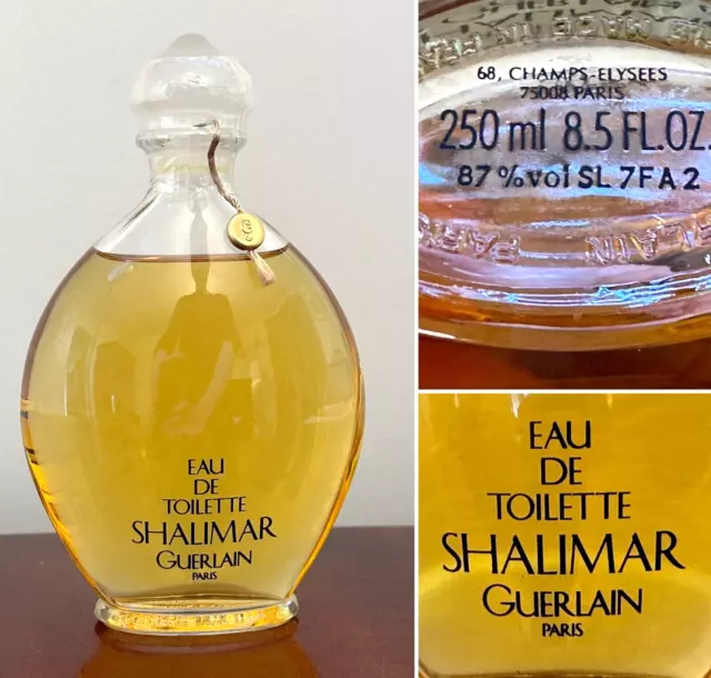 Vintage New/Sealed Huge 8.5 oz/250mL Guerlain Perfume SHALIMAR Eau de Toilette