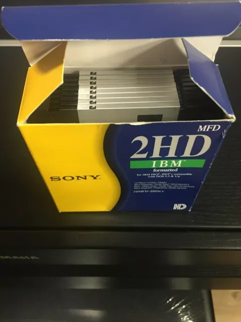 Disquettes Sony 2HD 3.5" lot de 8 disquettes 