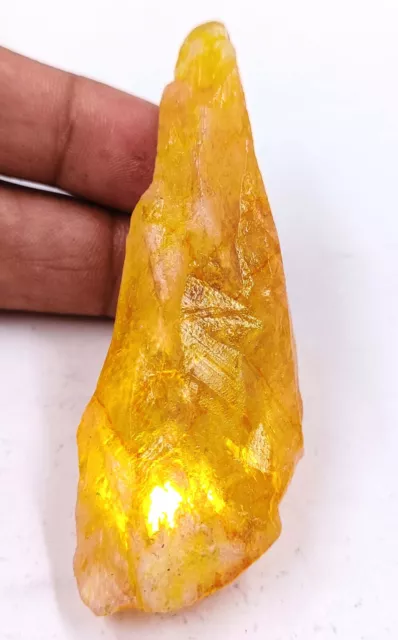 250 Ct Looking Nice Yellow Sapphire Rough Certified African Loose Gemstone YSX